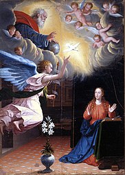 Annunciation; 1603–27, 292 × 209 cm, Museo de Bellas Artes de Granada.
