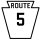 Pennsylvania Route 5 marker