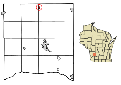 Location of Yuba in Richland County, Wisconsin.