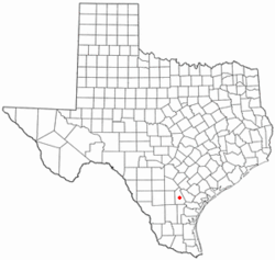 Location of George West, Texas