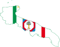 Flag map of Apulia