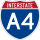 Interstate A-4 marker