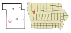 Location of Battle Creek, Iowa