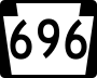 Pennsylvania Route 696 marker