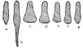 Sabatons evolution by Wendelin Boeheim: а) 1290–1390 b) 1300–1490 с) 1500–1530 d) 1530–1540 е) 1540–1550 f) 1550–1560 g) 1560–1590