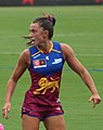 Jade Ellenger playing for the Brisbane Lions in 2022
