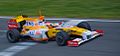 For 2009, Renault changed from Elf to Total by fuel. This is Fernando Alonso testing in Circuit de Catalunya, 2009