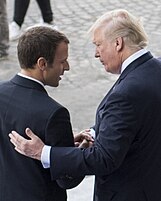 Donald Trump and handshakes 8 September 2017