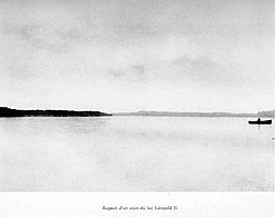 View of a corner of Lake Leopold II c. 1888