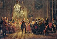 The Flute Concert, Adolph von Menzel, 1852