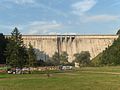 Bicaz Dam, 127 meters high, built between 1950 and 1960 on the Bistrița River