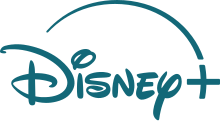 Logo for the Disney+ service.