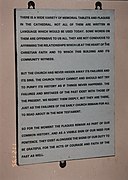 Explanatory statement regarding plaques in 1995