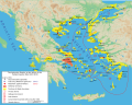 Image 1Map of the Delian League ("Athenian Empire or Alliance") in 431 BC, just prior to the Peloponnesian War. (from History of Greece)