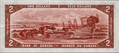 $2 banknote, "Devil's Head" printing