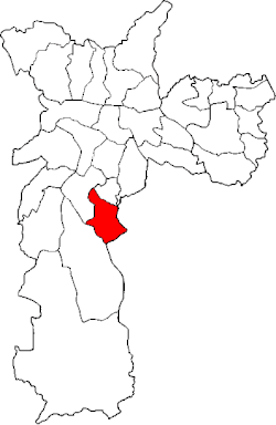 Location of the Subprefecture of Cidade Ademar in São Paulo
