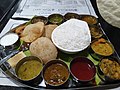 South Indian thali served in restaurant