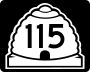 State Route 115 marker