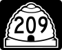State Route 209 marker