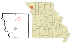 Location of Rea, Missouri