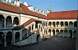 Mannerist arcaded courtyard of the castle