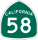 State Route 58 Business marker