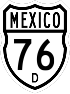 Federal Highway 76D shield