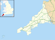 Poldice Mine is located in Cornwall
