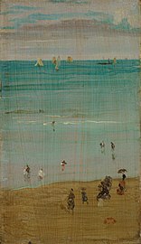 James McNeill Whistler, Harmony in Blue and Pearl (The Sands, Dieppe), 1885