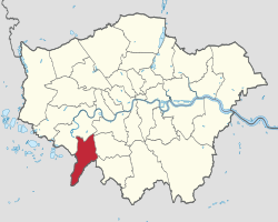 Kingston upon Thames shown within Greater London