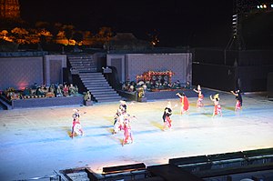 Ramayana Ballet Performance near Prambanan Temple complex in Yogyakarta, Indonesia
