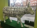 Cow from CowParade in Madrid, 2009.