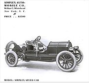 1909 Simplex Model 50 Speed Car