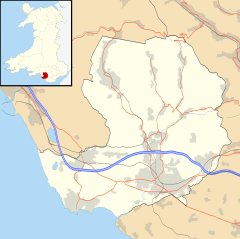 Llangynwyd Middle is located in Bridgend