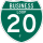 Business Interstate 20-J marker