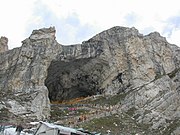 Amarnath Temple near Pahalgam is open only during summer months
