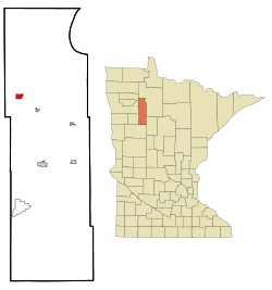 Location of Gonvick, Minnesota
