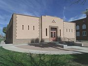 The Indian School Band Building built in 1931 and located in the compounds of Phoenix’s Steele Indian School Park in 300 E. Indian School Rd.