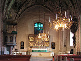 Interior view towards the altar