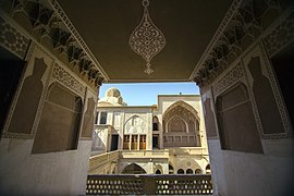 A view from within an upper-floor room inside the Abbāsi House.