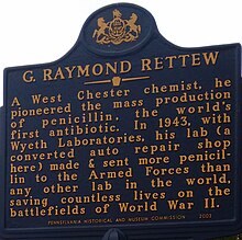 Pennsylvania State Historical Marker for G. Raymond Rettew