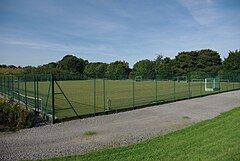 A picture of Durham School's all-weather sports pitch