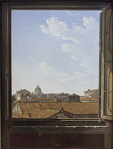 View of Rome from the Window, 1809