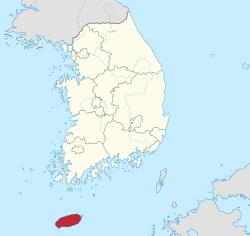 Location of Jeju Special Self-Governing Province