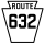 Pennsylvania Route 632 marker
