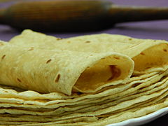 Gujarati chapati, known as Rotli which is thinner