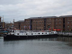 West India Quay with the museum in the background
