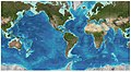 Image 68   The global continental shelf, highlighted in light blue (from Coastal fish)