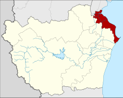 District location in Phetchaburi province