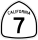 State Route 7 marker